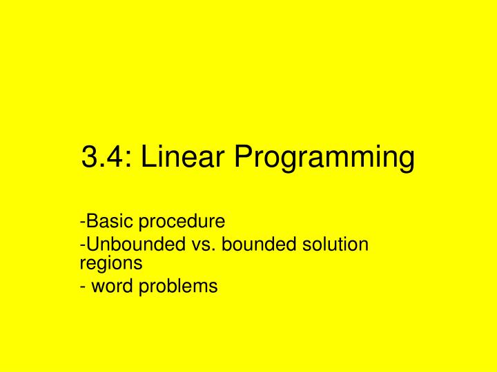 Linear Program Bounded